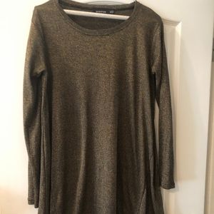 MINKPINK Shimmery Long Sleeve Mini Dress